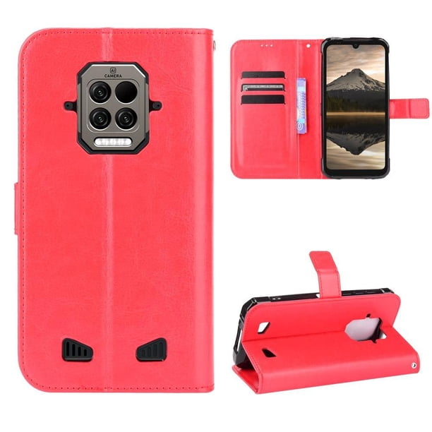 Funda tipo libro para Doogee S86/S86 Pro, cartera todo‑en‑uno, funda multifuncional con tarjetero y correa de muñeca desmontable