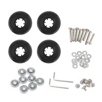 Magideal - Ruedas De Maleta De Reemplazo De 4X Ruedas Pu Metal Ruedas De Reparación Conjunto De Reparación De Fácil Instalación, Axiles Mude Luggage Made Rheels 49X18Mm