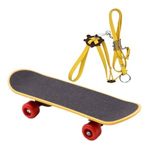 Ioensy - Mini Monopatín De Tortuga Con Arnés, Divertido Para Mascotas Pequeñas De Dragón Barbudo, 2 Uds.