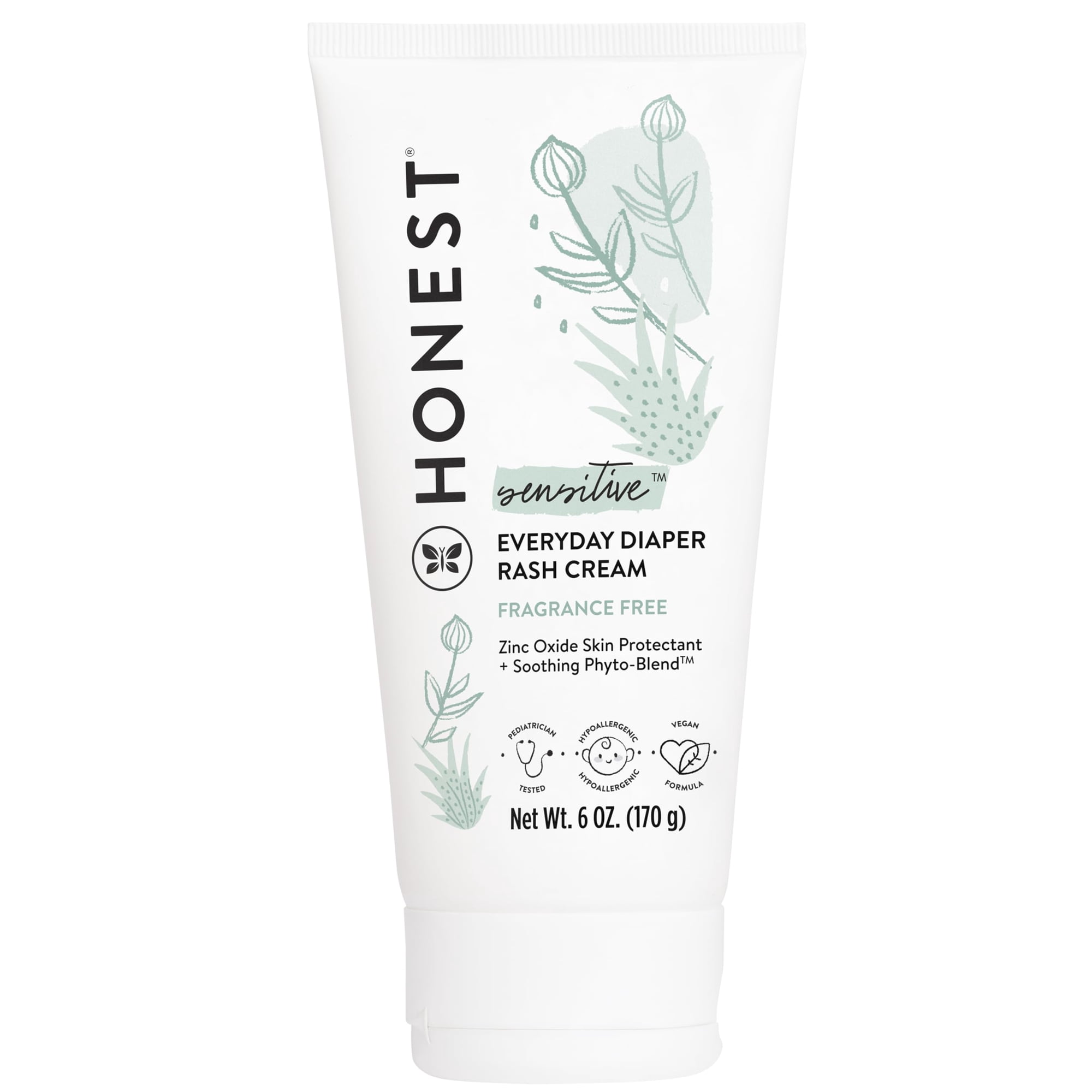 Crema Hipoalergénica Para Dermatitis Del Pañal The Honest Company, 180 Ml