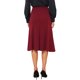 thumbnail image 3 of INSPIRE CHIC Faldas acampanadas de cintura alta para mujeres, falda midi casual de negocios de color sólido de los años 50, talla L, rojo, 3 of 6