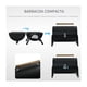 thumbnail image 3 of Parrilla De Carbon Portatil Plegable Doble Sobremesa Negro, 3 of 3