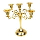 thumbnail image 2 of Candelabro De Metal Con 5 Brazos Para Velas, Candelabro Para Fiestas, Cenas, Dorado, 2 of 5