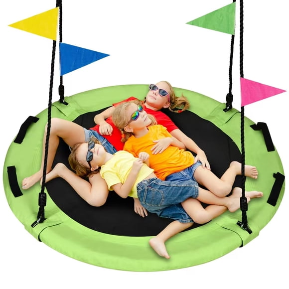 Platillo Tree Swing HeyZoo de 48 pulgadas con capacidad para 410 kg, color verde
