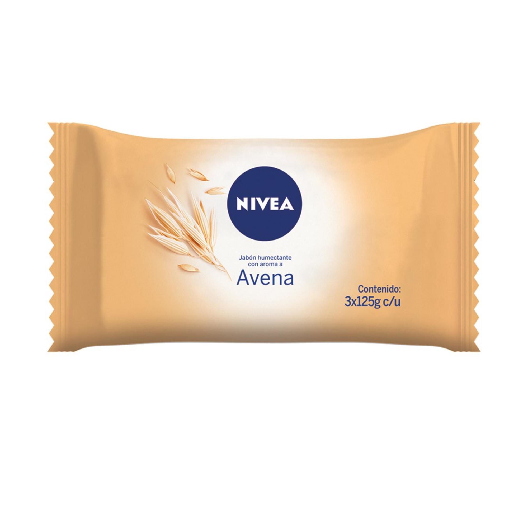 Jabón De Barra Avena 3 Un 125 g Nivea