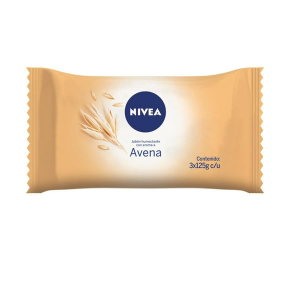 Jabón en Barra Nivea Avena 3 Un, 125 g