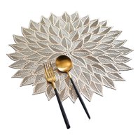 Genérico - Set De 10 Manteles Individuales Patrón Hojas Plantas Jhn