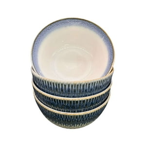 Oem - Pack 4 Plato Semi Hondo Decorativo Redondo Centro Blanco