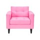 thumbnail image 5 of Living Retro Sofa 3 Cuerpos + 2 Sofá 1 Cuerpo Felpa Rosado, 5 of 6