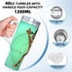 thumbnail image 5 of Super Sema Vaso aislado de acero inoxidable con asa, diseño temático, regalo para familia, amigos y fans; incluye pajita y encaja en el portavasos estándar, 40 oz, 5 of 6