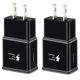 thumbnail image 1 of Cargador de pared USB Swadaws Adaptive Fast Charging, paquete de 2 unidades, negro, 1 of 9