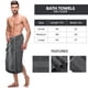 thumbnail image 3 of Juego de toallas de baño Utopia Towels, 100% algodón hilado en anillos, gris, 4 unidades, 3 of 9