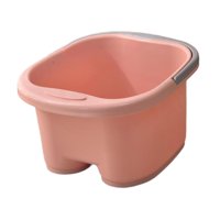 Magideal - Lavabo De Masaje Para Baño De Pies Con Puntos De Masaje Y Rodillo, Cubo Versátil Para Lavar Pies, Cubo Para Pies Para Uso Doméstico, Mujeres Y Hombres Rosa