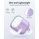thumbnail image 5 of Funda para AirPods 4 ESR con protección total contra caídas y mosquetón, color morado, 5 of 8