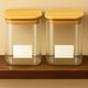 thumbnail image 3 of Set 2 Frascos Hermeticos Cuadrado 900mL Vidrio 10cm Tapa Bambú, 3 of 3