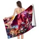thumbnail image 4 of Demon Slayer Toalla de playa de secado rápido con diseño temático, regalo para mujeres y niñas, ideal para cumpleaños, fans, amantes de la música, uso en la playa o al aire libre, 78 × 150 cm, 4 of 6