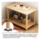 thumbnail image 3 of Mesa De Centro Minimalista Madera Sala De Estar Auxilia #2, 3 of 3