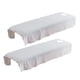 thumbnail image 2 of 2pcs Cubierta De Sábana De Cama De Masaje De Terciopelo De Cristal Suave Con Agujero 31x75 Pulgadas Blanco, 2 of 5