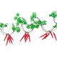 thumbnail image 4 of 3x Hojas Verdes Manto Jardín Gabinete De Regalo Fruta Artificial Enredaderas Guirnalda Chile, 4 of 5