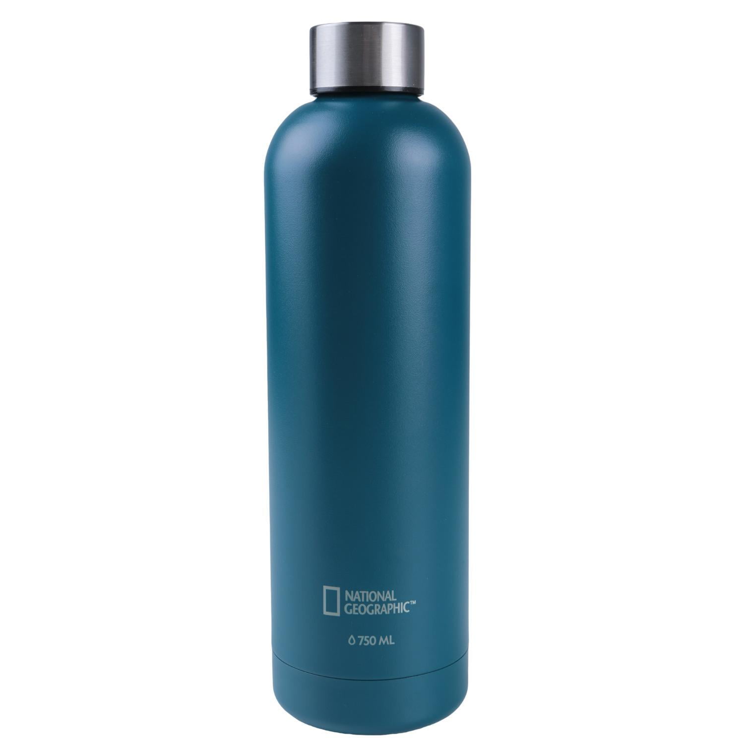 National Geographic - Botella Metálica Térmica Boca Angosta 750ml Azul