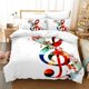 thumbnail image 1 of Music Note Piano Quilt Duvet Cover Set Bedroom Decor 3-Piece Bedding Set, 1 of 5