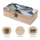 thumbnail image 3 of Caballero Luna Caja Organizadora de Madera Rústica - Caja Decorativa Multifuncional para Escritorio, Hogar, Oficina, Joyas y Manualidades, 3 of 6