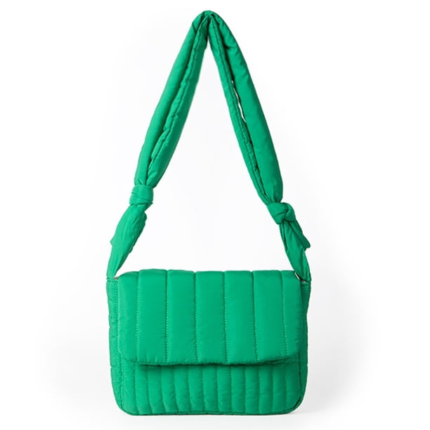 Bolso de hombro acolchado de nailon, bolso de mano tejido, bolso bandolera de diseñador, bolso de mujer
