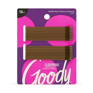 Goody - Horquillas De 3 Color Marrón 18 Unidades