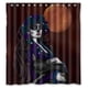 thumbnail image 1 of Cortina de ducha con diseño de calavera del Día de los Muertos, juego de cortina de baño con ganchos, tamaño 66 x 72 pulgadas, 1 of 3