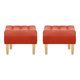 thumbnail image 1 of Set Pouf Wood 1c Felpa 05 Naranjo, 1 of 5