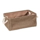 thumbnail image 3 of Compartimiento plegable de la tela de la cesta del almacenamiento de la tela con las manijas llevar café M, 3 of 5