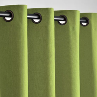 Genérico - Cortina Lino Con Blackout Engomado Térmica 140X220 Verde