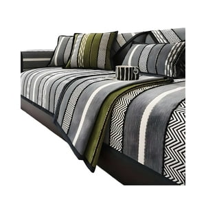 Genérico - Pack De 5 Fundas Para Sofa Con Diseño R1 Gris