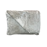 Chantilly - Frazada Hotelera Flannel Fleece 2 Plazas Gris Plata