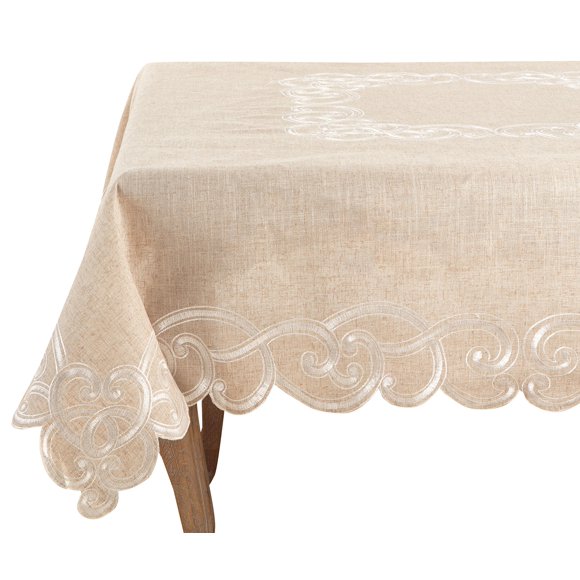 Mantel SARO LIFESTYLE 170 cm Natural con diseño de concha