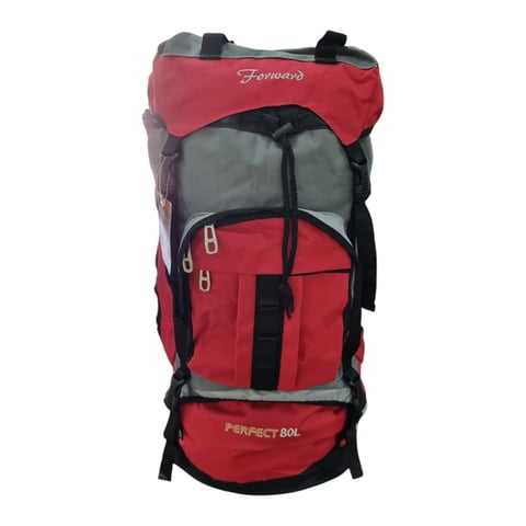 Perfect Choice - Mochila Camping 80 Litros 65X40X20 Cm Rojo Con Gris