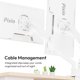 thumbnail image 5 of Soporte de escritorio con brazo para doble monitor Pixio PS1D Wave, blanco, 5 of 7
