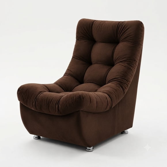 sofa descanso marron felpa