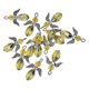 thumbnail image 4 of 12 Piezas Con Cuentas De Plata Tibetana Con Alas De ángel Tallados Colgantes Con Dijes Citrinos, 4 of 5