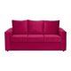 thumbnail image 2 of Living Kendy Sofa 3 Cuerpos + 2 Poufs Felpa Burdeo, 2 of 6