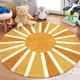 thumbnail image 3 of Alfombra Lahome Boho redonda, 120 cm, lavable, antideslizante, arcoíris, 3 of 7
