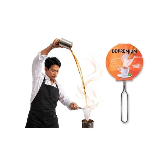 Filtro de malla reutilizable de acero inoxidable para té tailandés y café