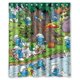 thumbnail image 1 of Cortina de ducha de verano de Los Pitufos, juego de cortina de baño con ganchos, tamaño 60 x 72 pulgadas, 1 of 3