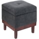 thumbnail image 1 of Pouf Baúl Emilia Gris Oscuro Altea 45x45x46 cm, 1 of 3