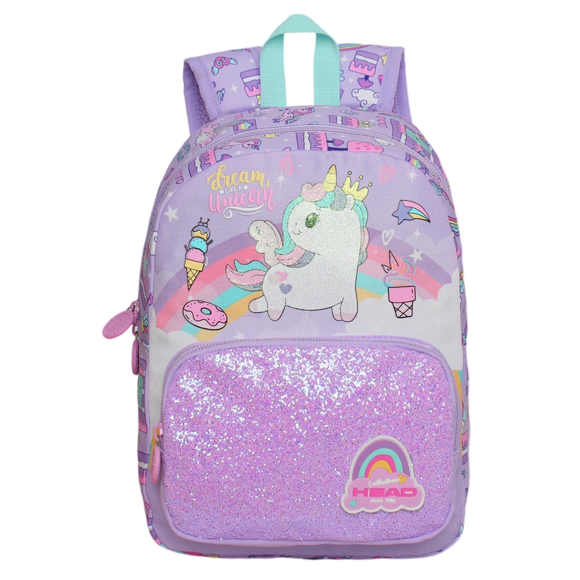 Mochila Infantil Niña Pop Unicornio Lila Head