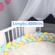 thumbnail image 4 of Almohada de cama trenzada de cuatro hebras con nudo largo tejido, bola kont, tira anticolisión para niños, 4 of 5
