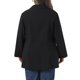 thumbnail image 5 of Blazer de Talla Grande para Mujer de Agnes Orinda con Panel de Muesca, Botón, Traje de Negocios Casual con Bolsillo 4X Negro, 5 of 8