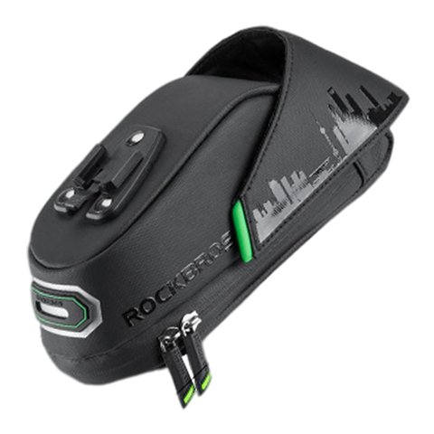 Ioensy - Bolsa De Sillín De Bicicleta Impermeable Bicicleta De Carretera Ciclismo Asiento Trasero Cola Paquete L