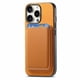 thumbnail image 5 of Funda de Cuero Magnética con Tarjetero para iPhone 15 Pro Cubierta Delgada Amarillo, 5 of 5