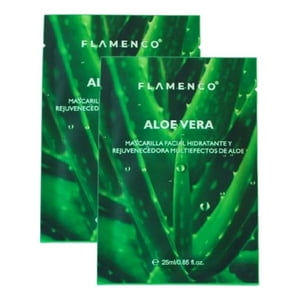 Genérico - Set 3 Mascarilla Facial Aloe Vera Hidratació Calmante Lau